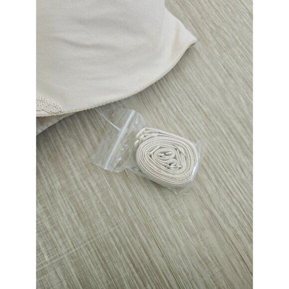 Wacoal 85414 Ultra Body Suede Discontinued Strapless Convertible Beige Bra 34DD - Picture 10 of 10